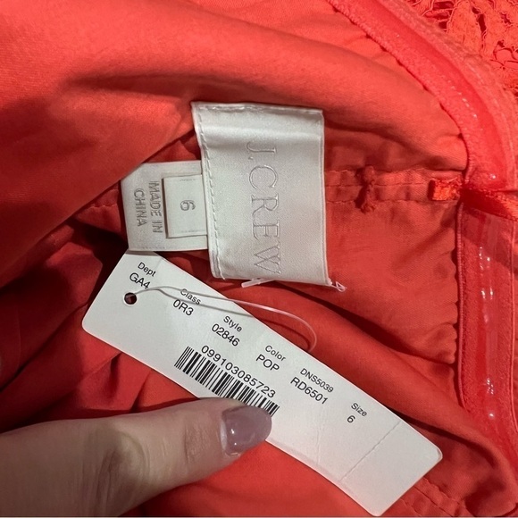 NWT J.Crew Cathleen Strapless Dress in Leavers Lace - Picture 9 of 9